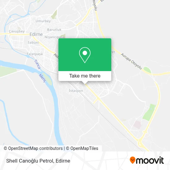 Shell Canoğlu Petrol map