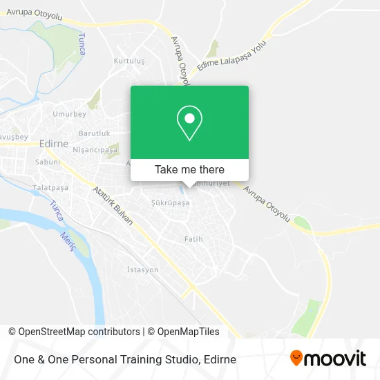 One & One Personal Training Studio map