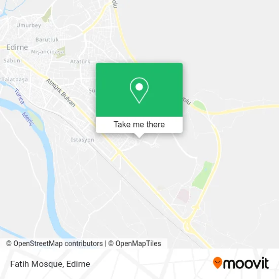 Fatih Mosque map