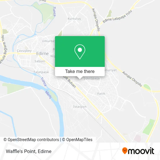 Waffle's Point map