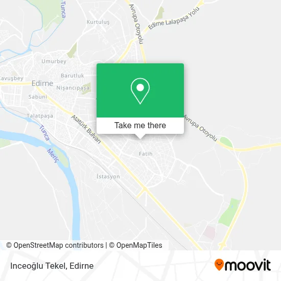 Inceoğlu Tekel map