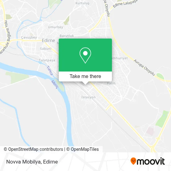 Novva Mobilya map