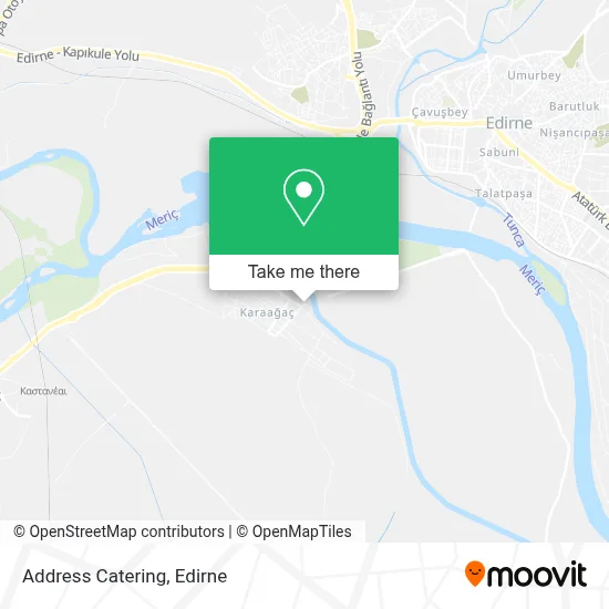Address Catering map