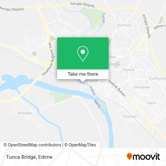 Tunca Bridge map