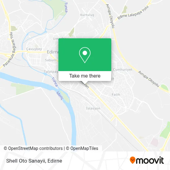 Shell Oto Sanayii map