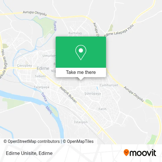 Edirne Unisite map