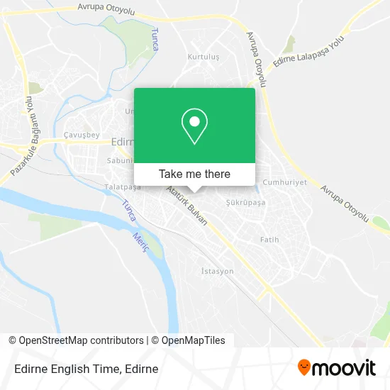 Edirne English Time map