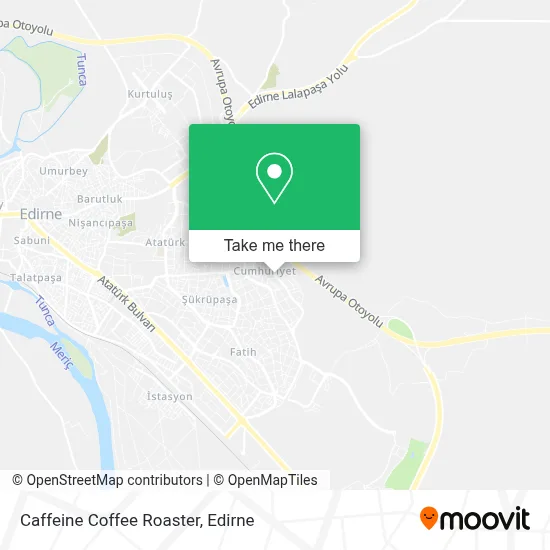 Caffeine Coffee Roaster map