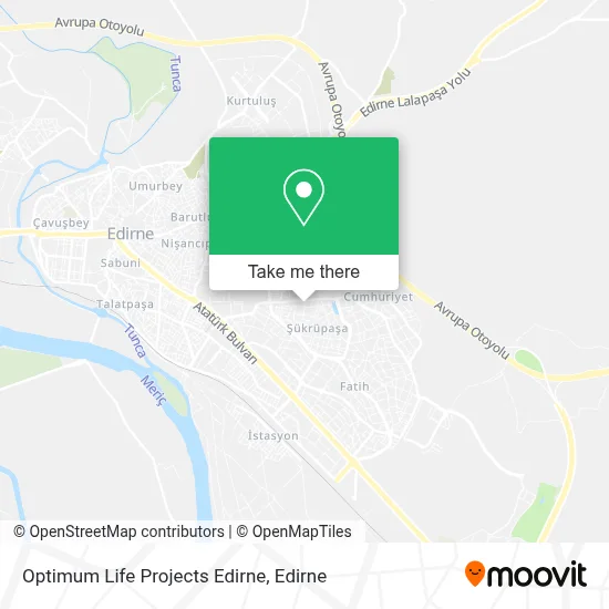 Optimum Life Projects Edirne map