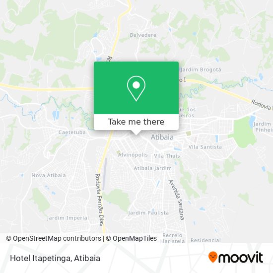 Hotel Itapetinga map