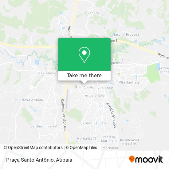 Praça Santo Antônio map