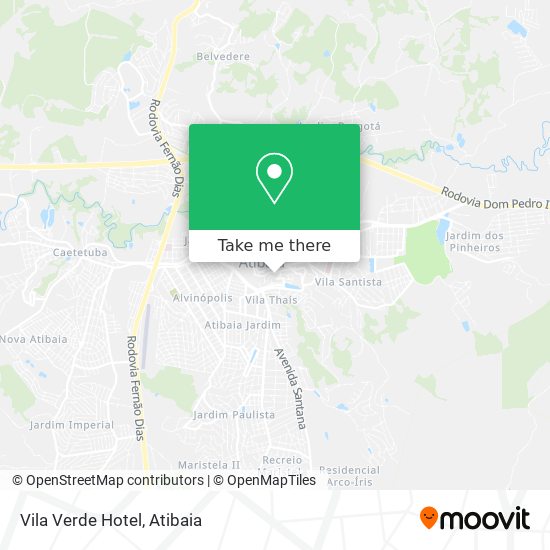 Mapa Vila Verde Hotel