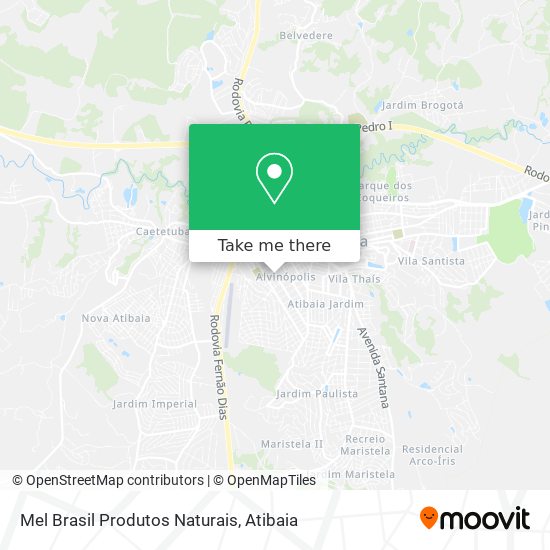 Mel Brasil Produtos Naturais map