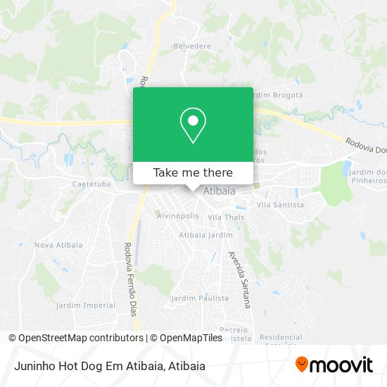 Juninho Hot Dog Em Atibaia map