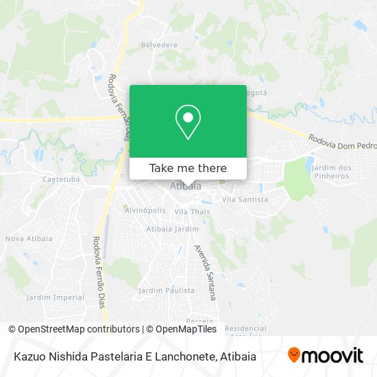 Kazuo Nishida Pastelaria E Lanchonete map