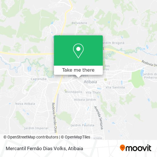 Mercantil Fernão Dias Volks map