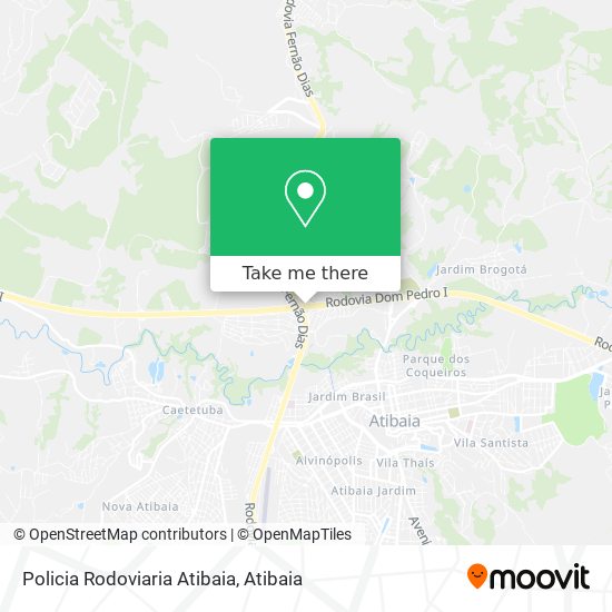 Policia Rodoviaria Atibaia map