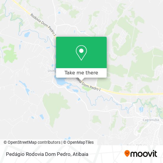 Pedágio Rodovia Dom Pedro map