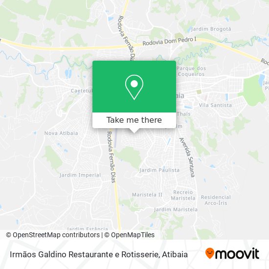 Mapa Irmãos Galdino Restaurante e Rotisserie