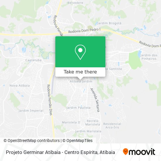 Projeto Germinar Atibaia - Centro Espírita map