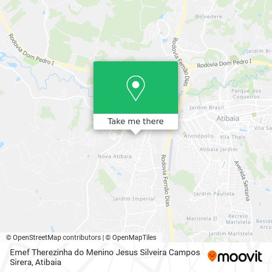 Emef Therezinha do Menino Jesus Silveira Campos Sirera map