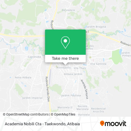 Mapa Academia Nobili Cta - Taekwondo