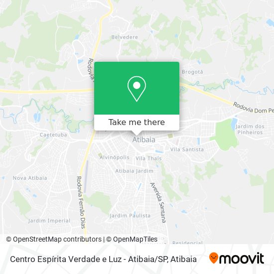 Centro Espírita Verdade e Luz - Atibaia / SP map