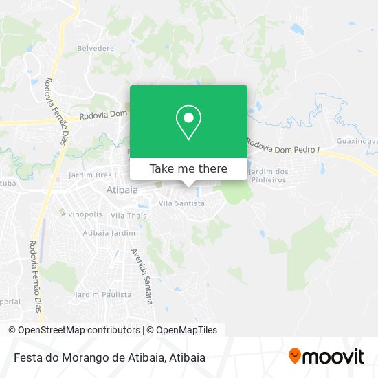 Festa do Morango de Atibaia map