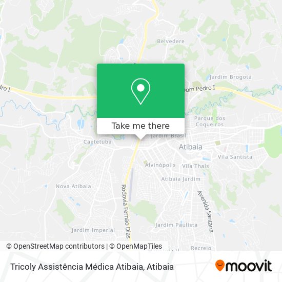 Tricoly Assistência Médica Atibaia map