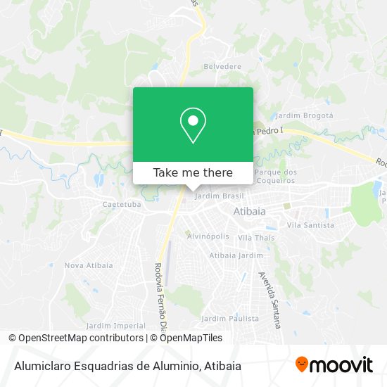 Alumiclaro Esquadrias de Aluminio map