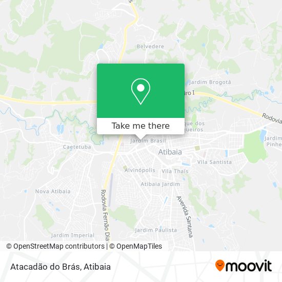 Atacadão do Brás map