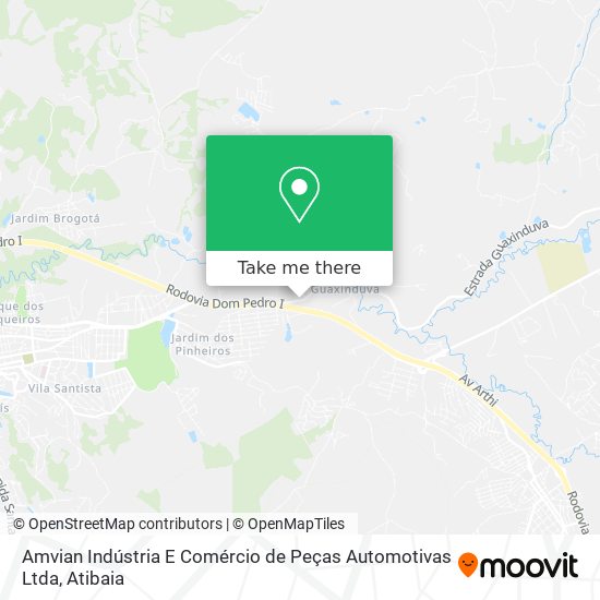 Amvian Indústria E Comércio de Peças Automotivas Ltda map