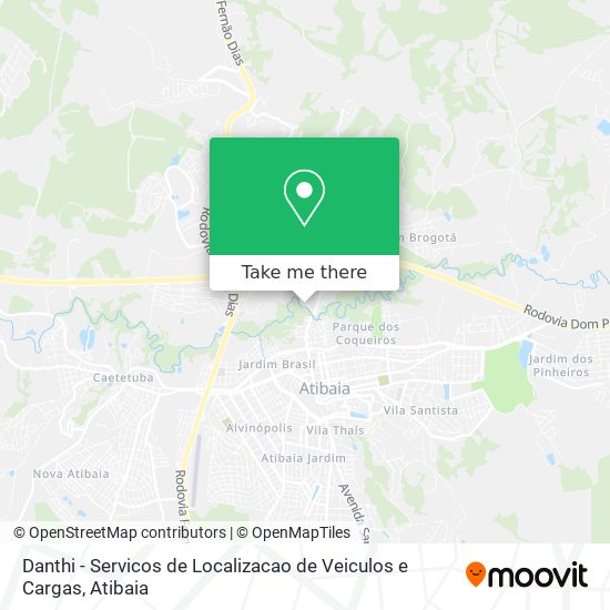 Danthi - Servicos de Localizacao de Veiculos e Cargas map