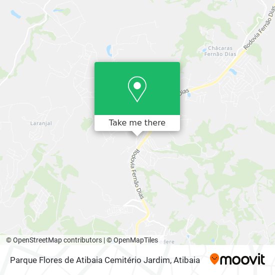 Parque Flores de Atibaia Cemitério Jardim map