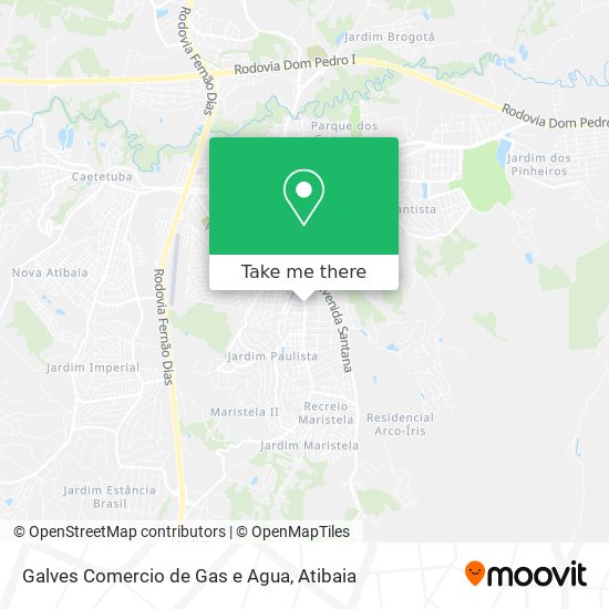 Galves Comercio de Gas e Agua map