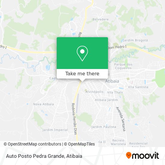 Mapa Auto Posto Pedra Grande