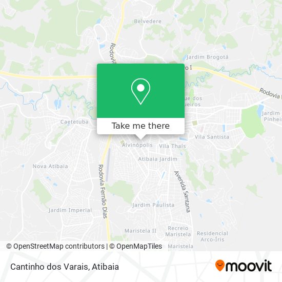 Mapa Cantinho dos Varais