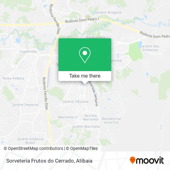 Sorveteria Frutos do Cerrado map