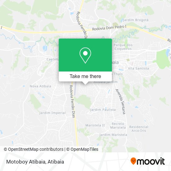 Motoboy Atibaia map