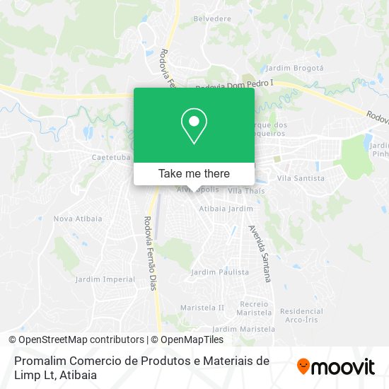 Mapa Promalim Comercio de Produtos e Materiais de Limp Lt