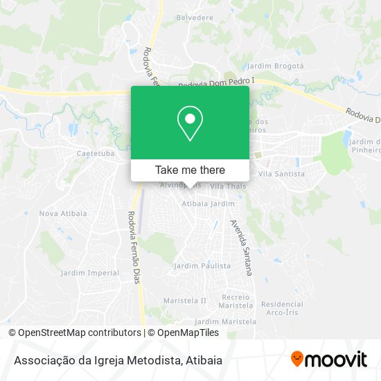 Associação da Igreja Metodista map