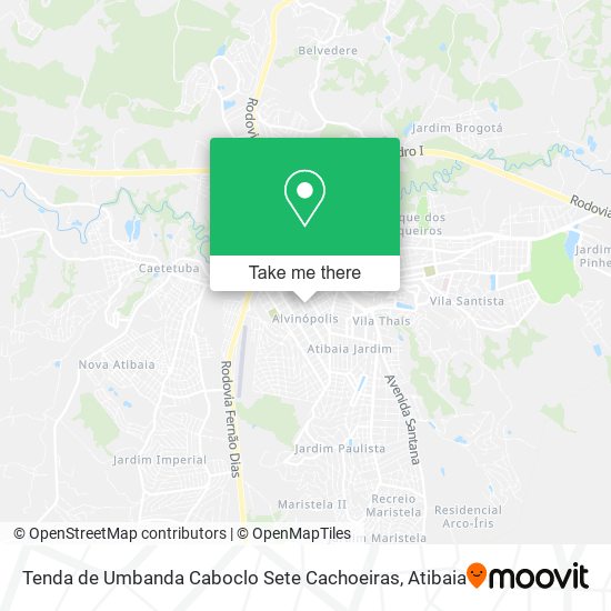 Tenda de Umbanda Caboclo Sete Cachoeiras map