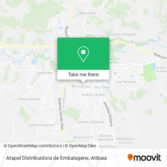 Atapel Distribuidora de Embalagens map