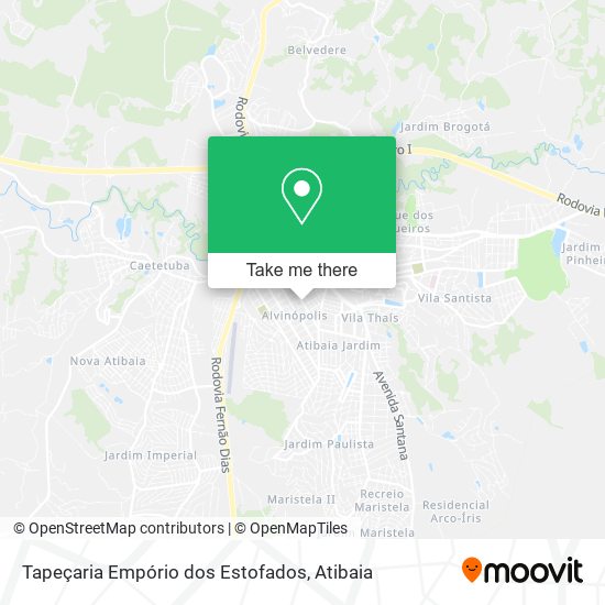 Tapeçaria Empório dos Estofados map