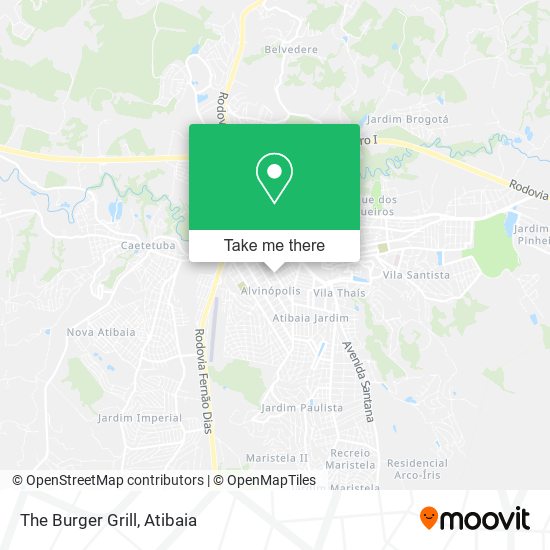 Mapa The Burger Grill