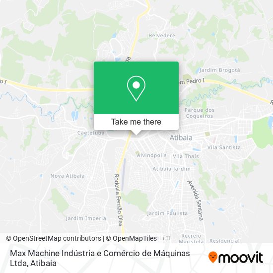 Max Machine Indústria e Comércio de Máquinas Ltda map