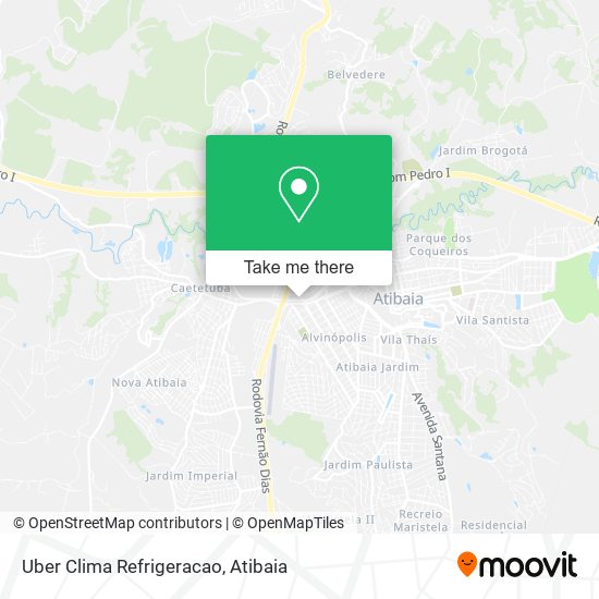 Uber Clima Refrigeracao map