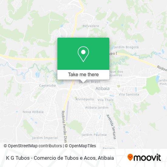 K G Tubos - Comercio de Tubos e Acos map