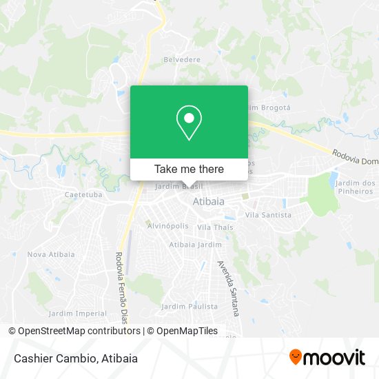 Cashier Cambio map