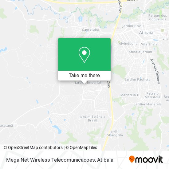 Mapa Mega Net Wireless Telecomunicacoes